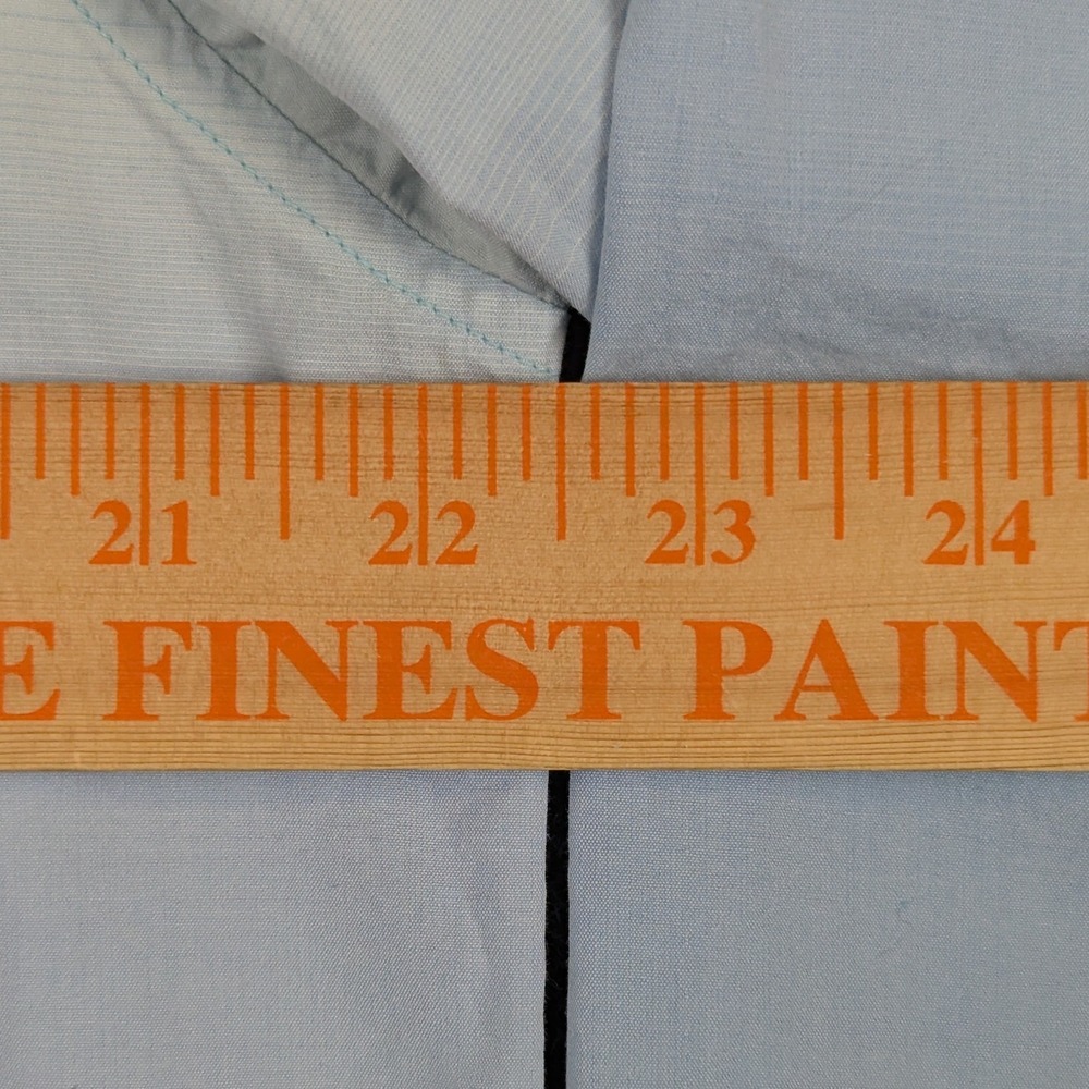 Tommy Bahama Mens Medium Ombre Casual Cotton Silk Button Down Shirt Blue Green - Picture 12 of 13